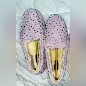 Women's Suede Leather Moccasin Slippers